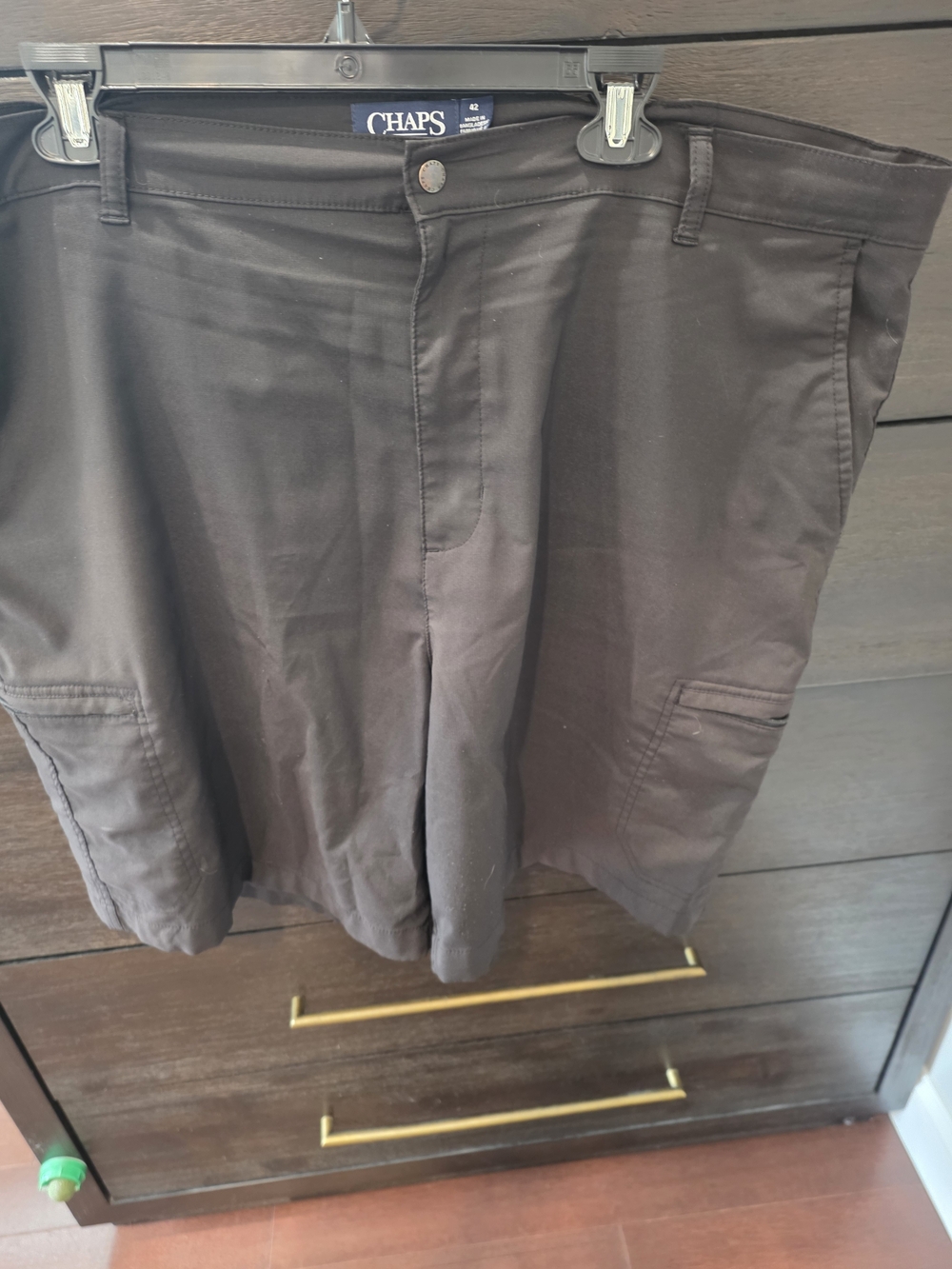 Chaps Black Men's Cargo Shorts
